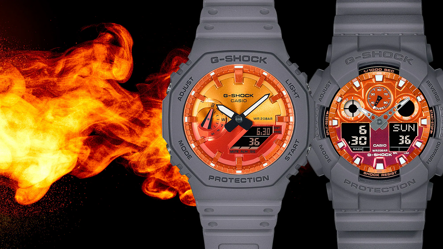 G-SHOCK ANALOG-DIGITAL MEN'S WATCH GA-100FL-8ADR