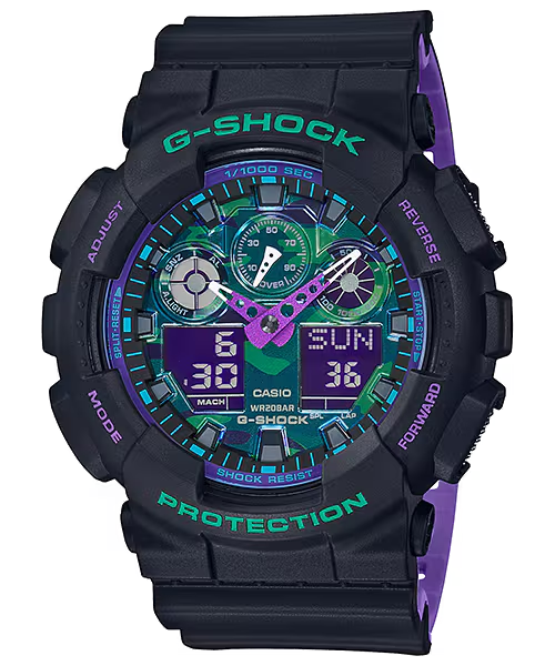 G-SHOCK CASUAL MEN'S WATCH GA-100BL-1ADR