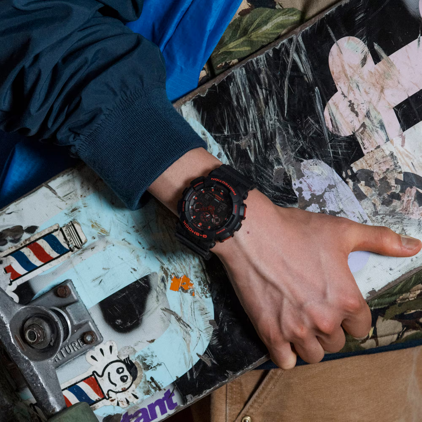 Casio G-Shock GA-100BNR-1ADR Analog Digital Men's Watch