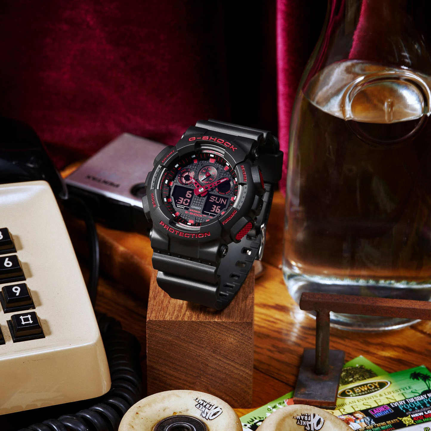 Casio G-Shock GA-100BNR-1ADR Analog Digital Men's Watch