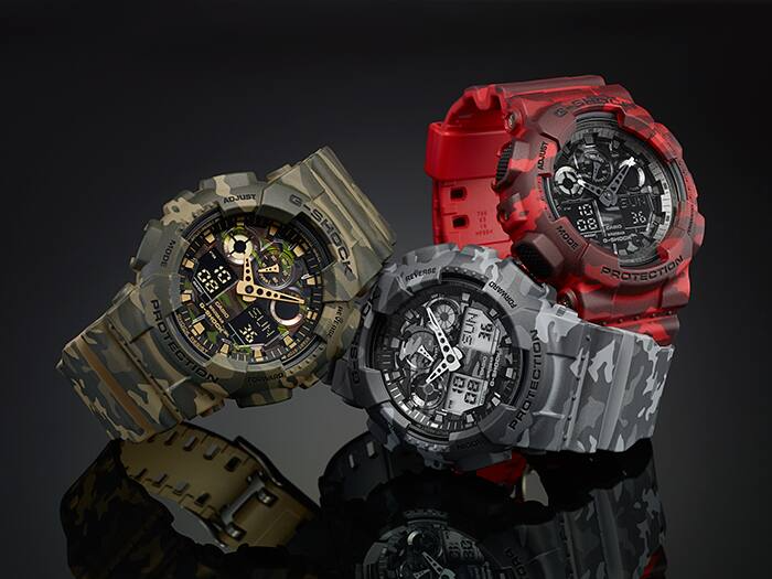 G-SHOCK CASUAL MEN WATCH GA-100CM-5ADR