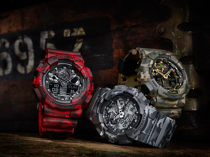 G-SHOCK CASUAL MEN WATCH GA-100CM-5ADR