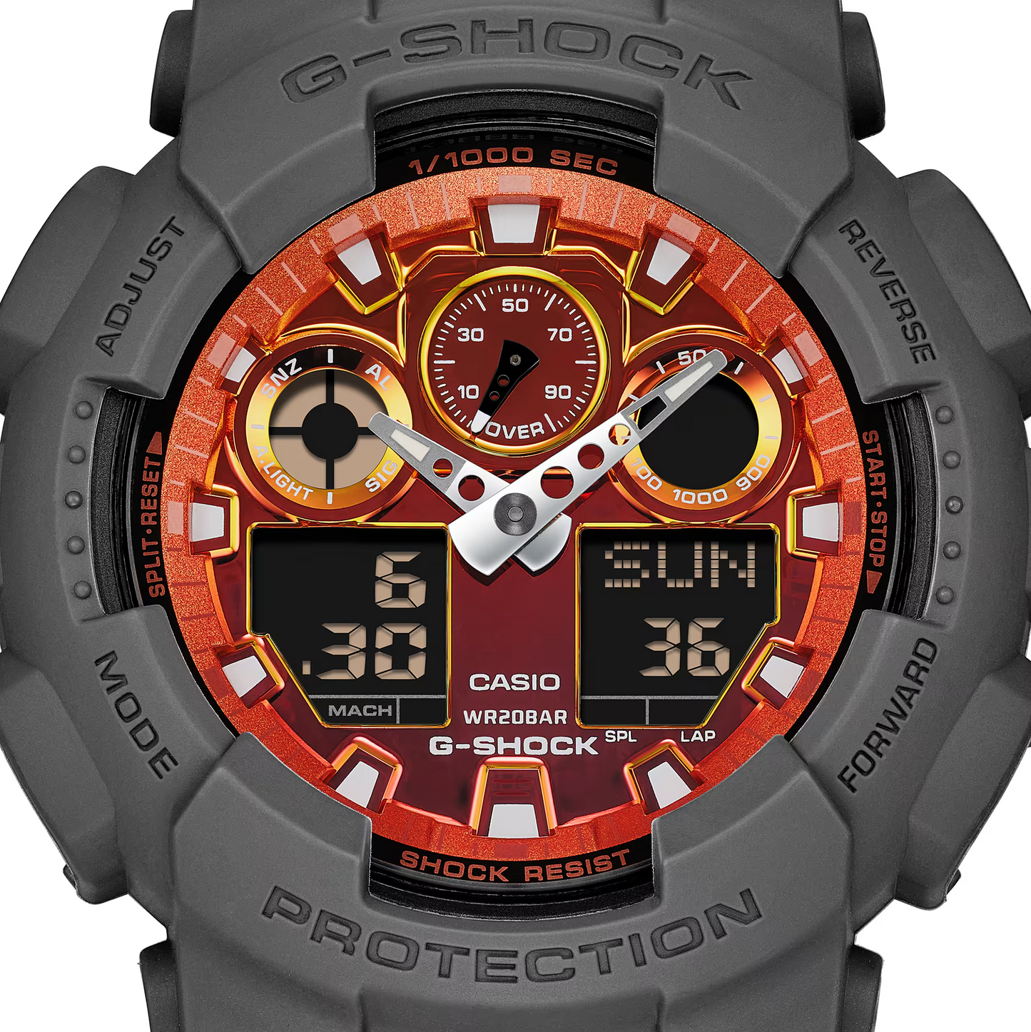 G-SHOCK ANALOG-DIGITAL MEN'S WATCH GA-100FL-8ADR
