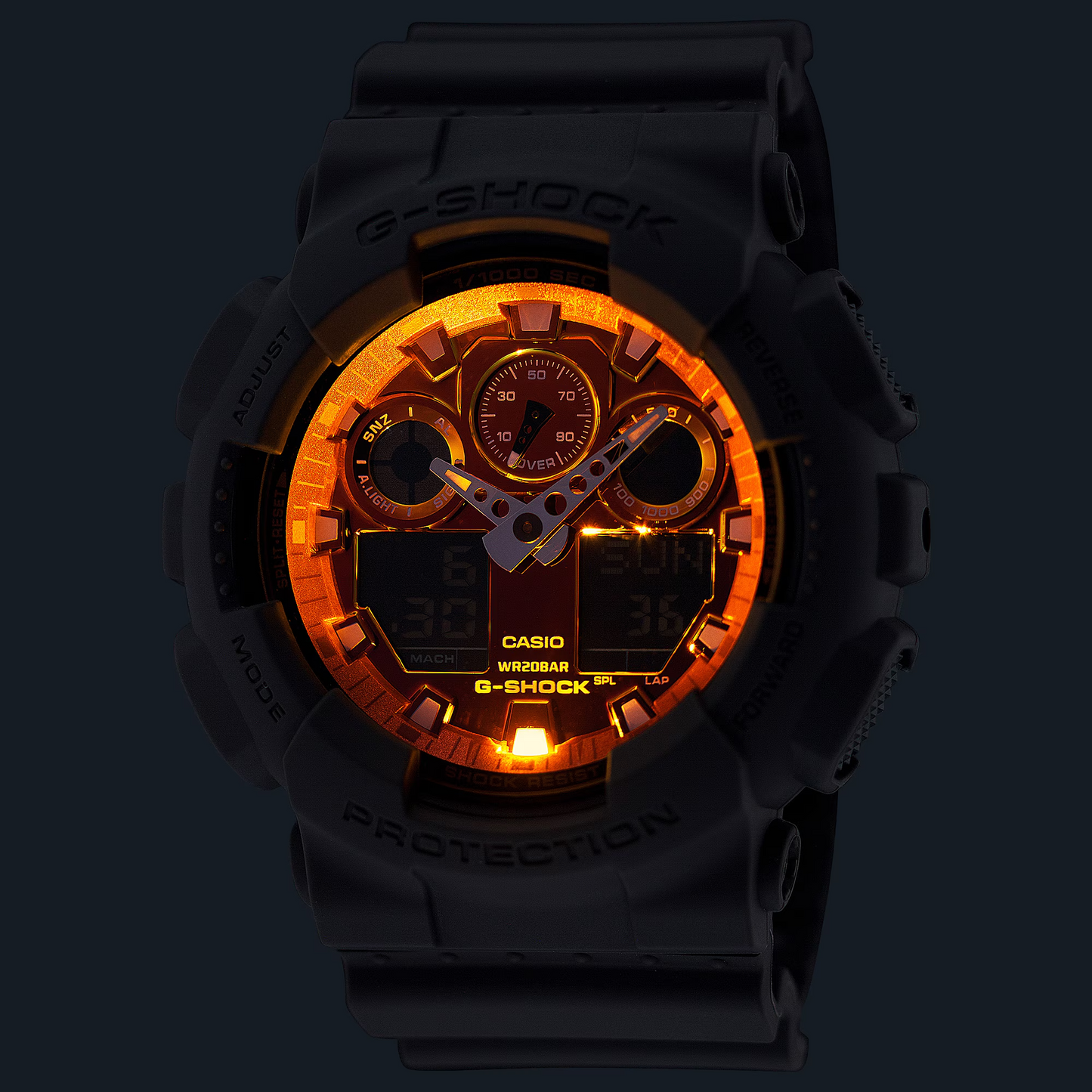 G-SHOCK ANALOG-DIGITAL MEN'S WATCH GA-100FL-8ADR