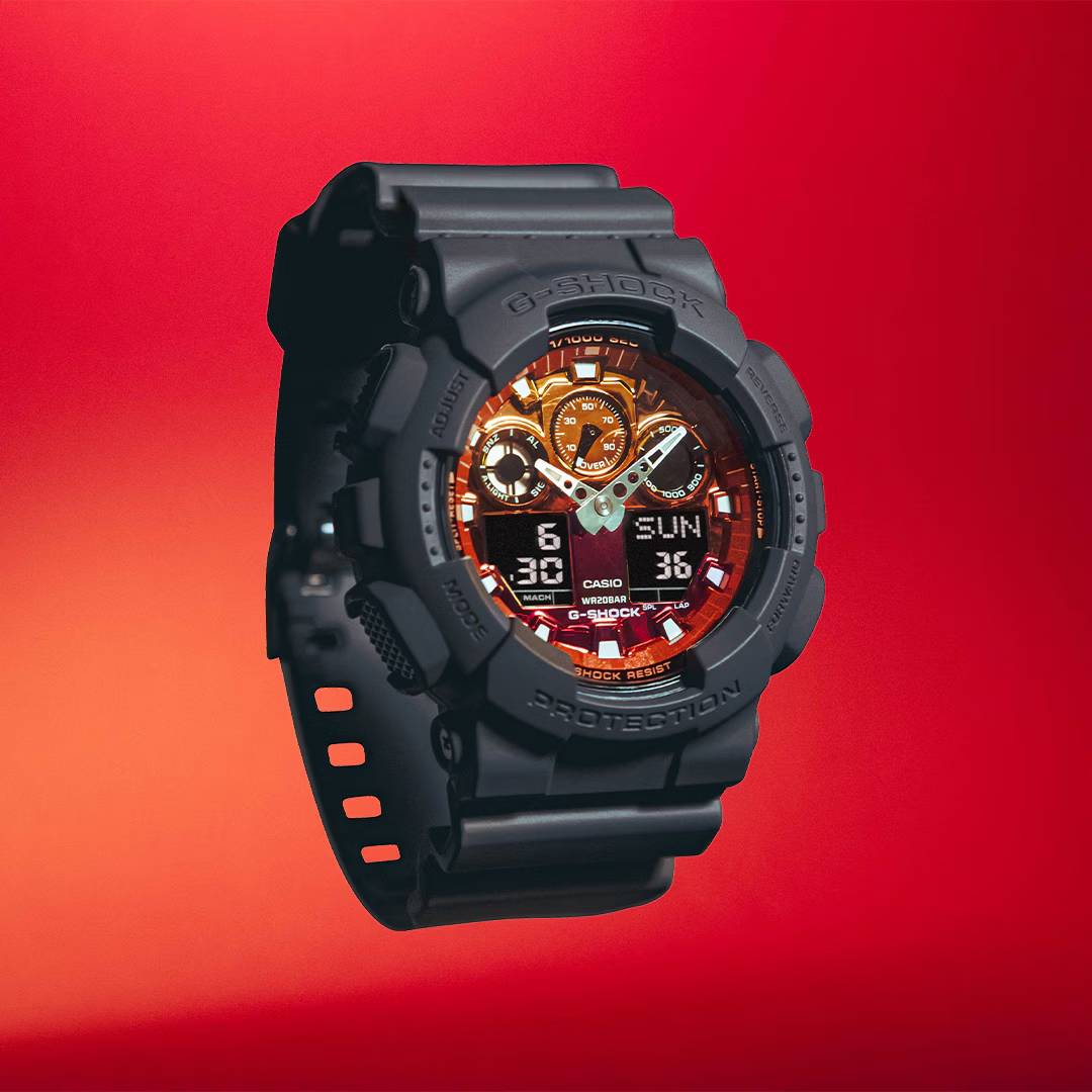 G-SHOCK ANALOG-DIGITAL MEN'S WATCH GA-100FL-8ADR