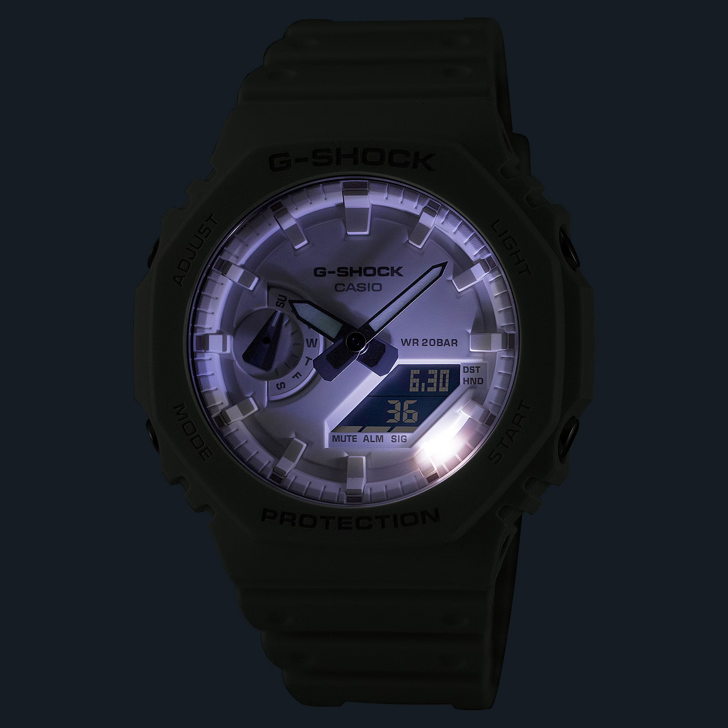 CASIO G-SHOCK GA-2100-7A7DR ANALOG DIGITAL WATCH