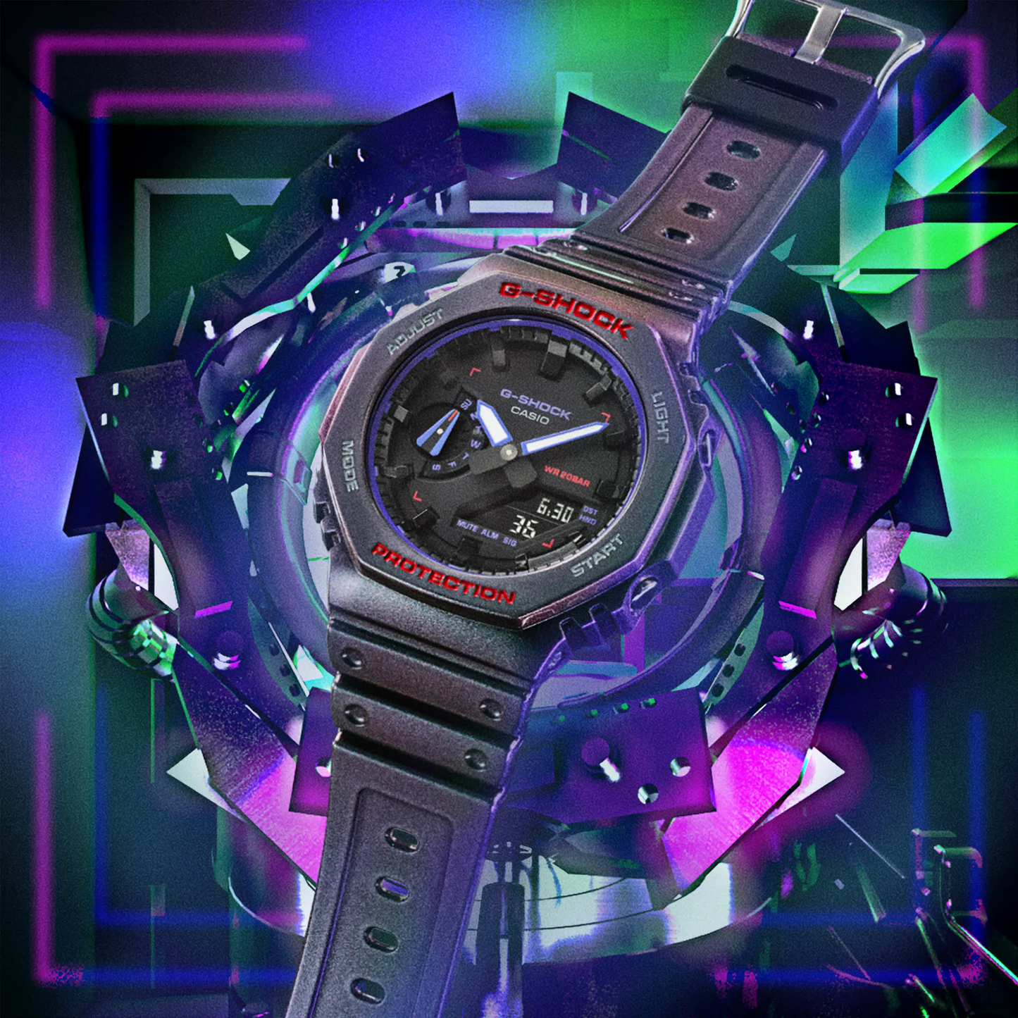G-SHOCK CASUAL MEN WATCH GA-2100AH-6ADR