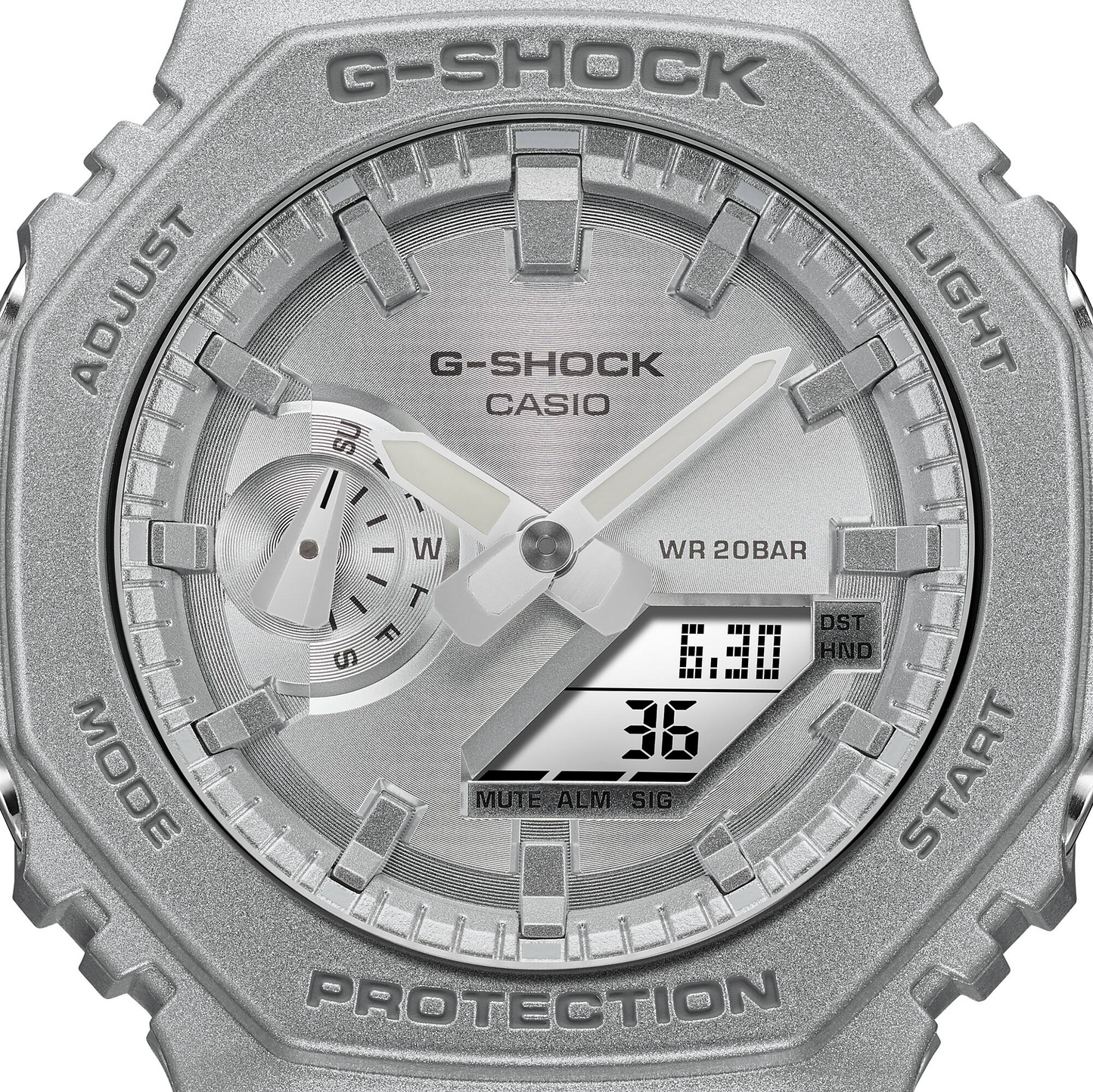Casio G-Shock GA-2100FF-8ADR Analog Digital Men's Watch Silver