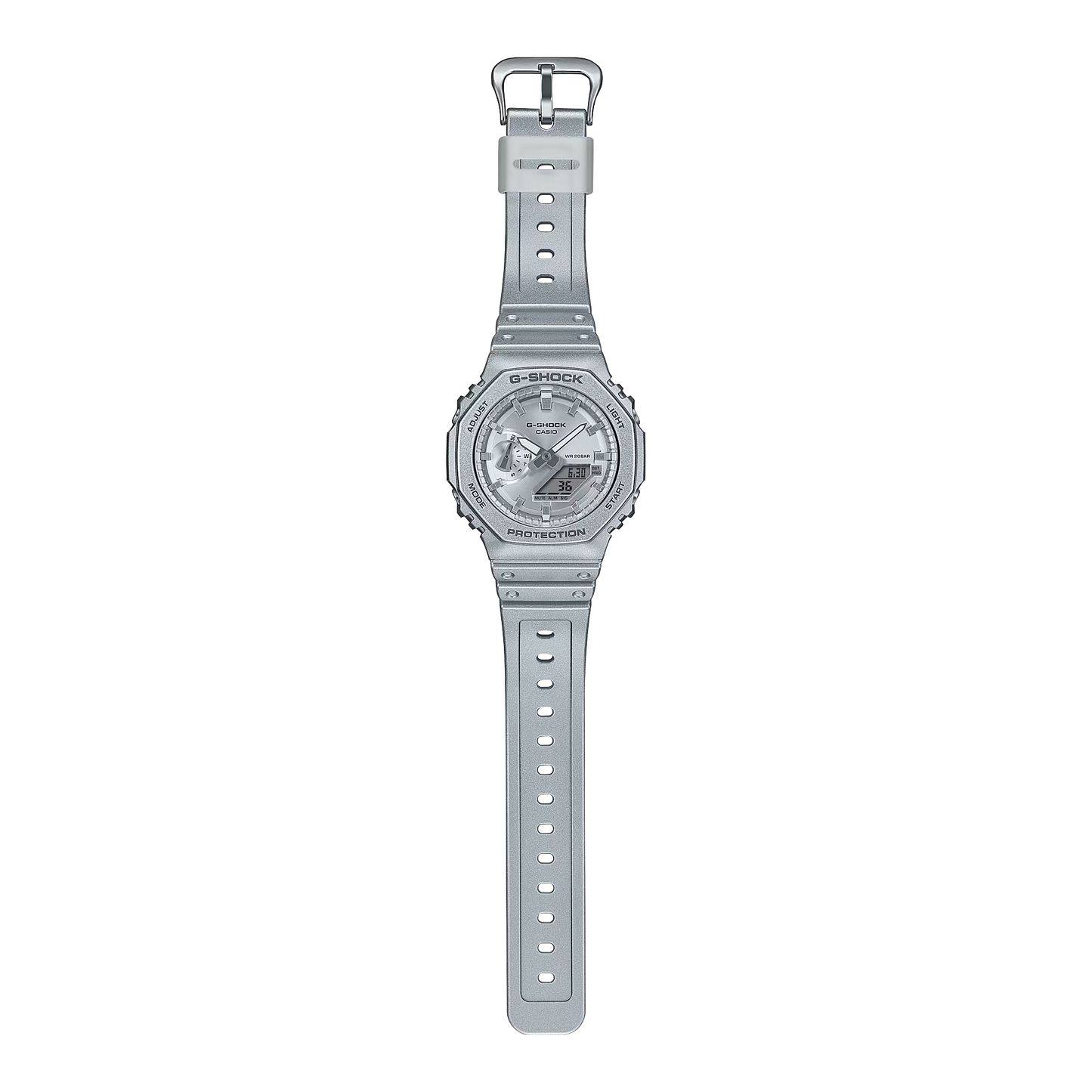 Casio G-Shock GA-2100FF-8ADR Analog Digital Men's Watch Silver