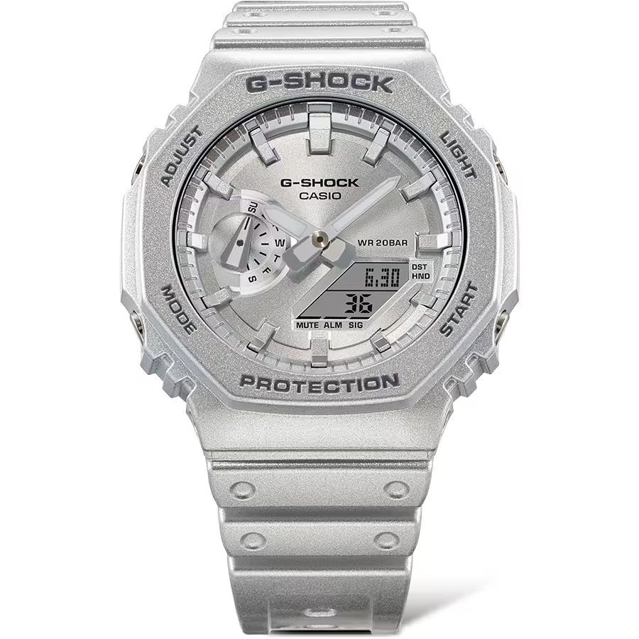 Casio G-Shock GA-2100FF-8ADR Analog Digital Men's Watch Silver