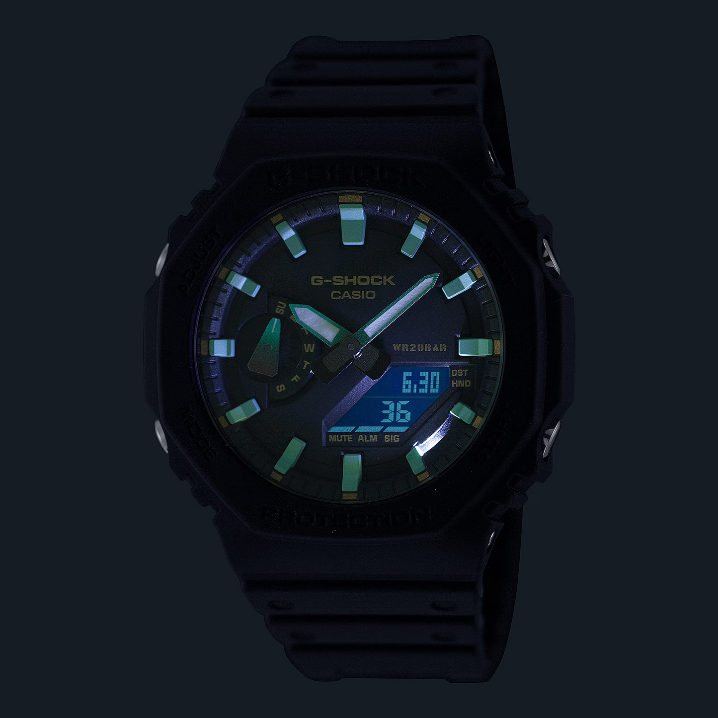 Casio G-Shock GA-2100RC-1ADR Analog Digital Men's Watch Black