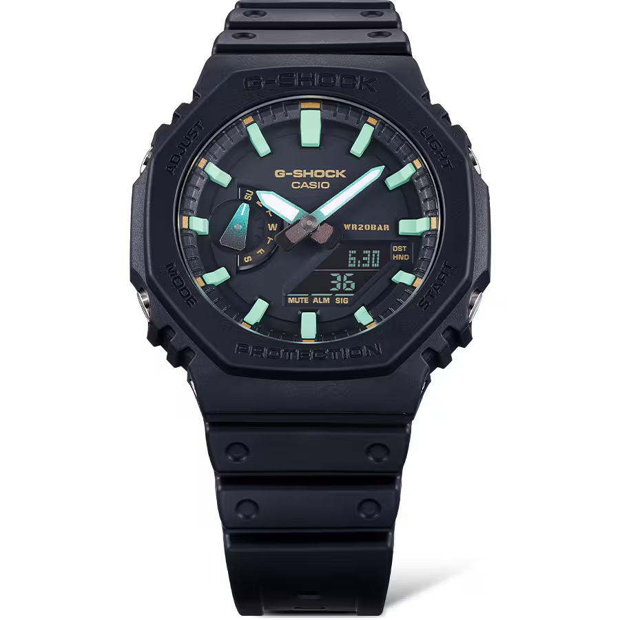 Casio G-Shock GA-2100RC-1ADR Analog Digital Men's Watch Black