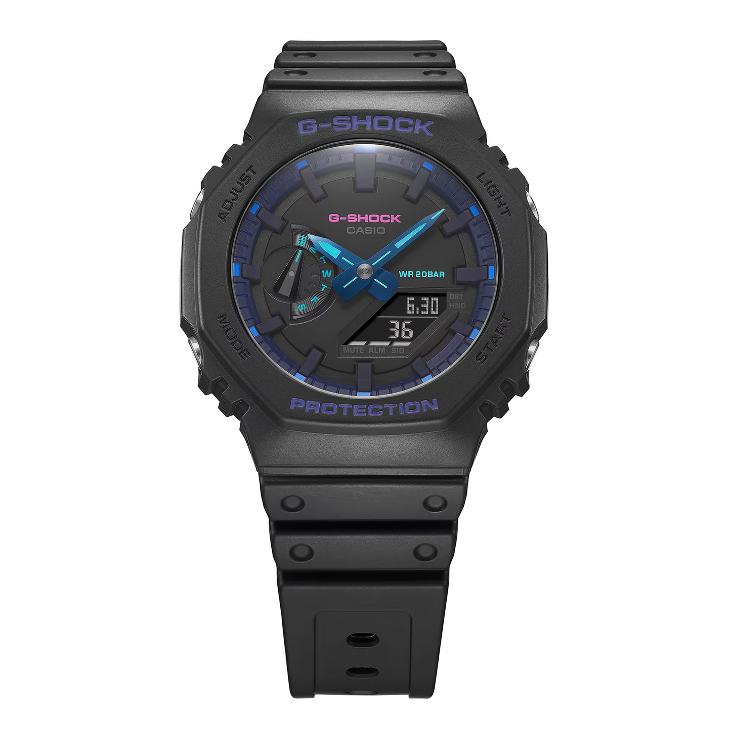 CASIO G-SHOCK GA-2100VB-1ADR ANALOG DIGITAL WATCH