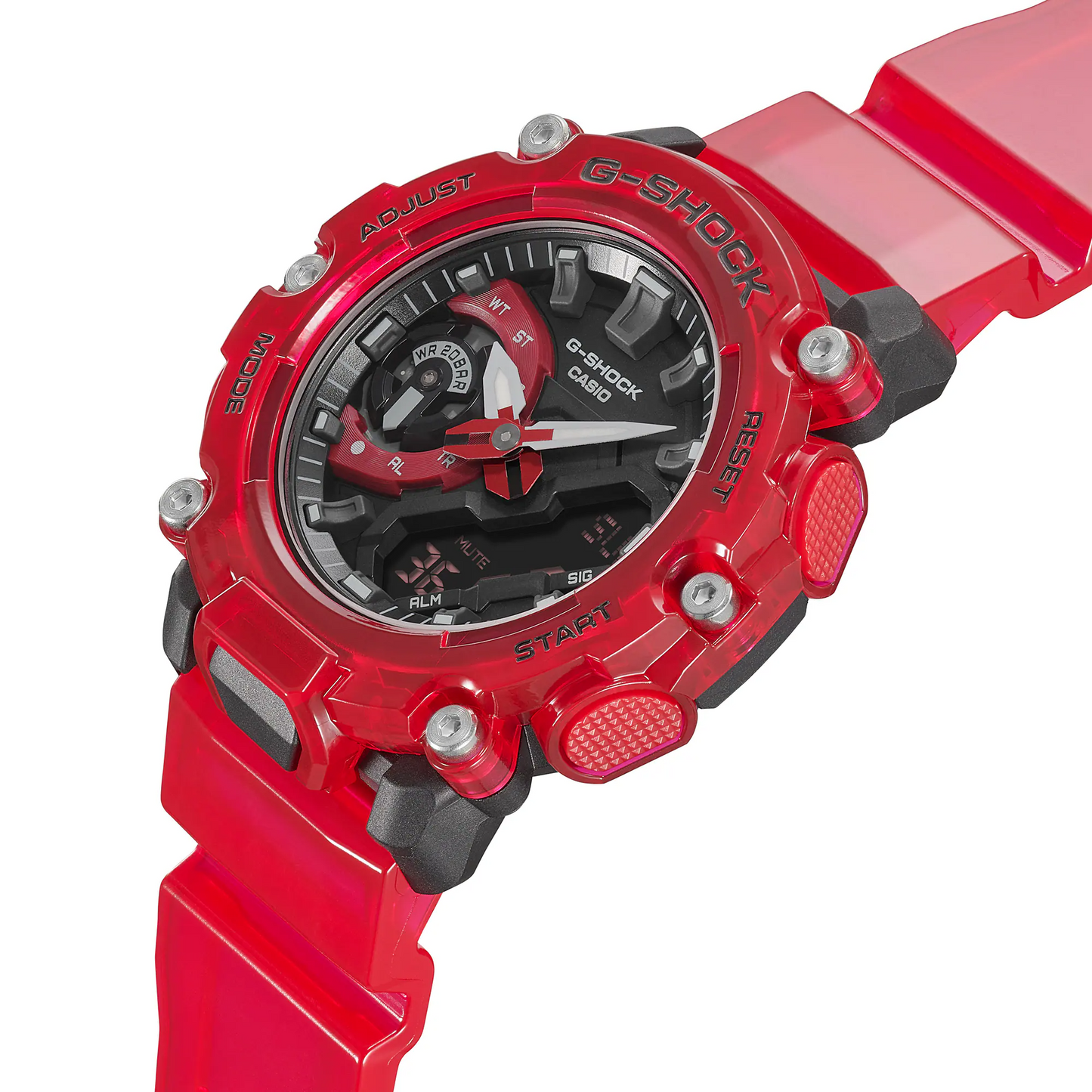 Casio G-Shock GA-2200SKL-4ADR Analog-Digital Men's Watch, Red