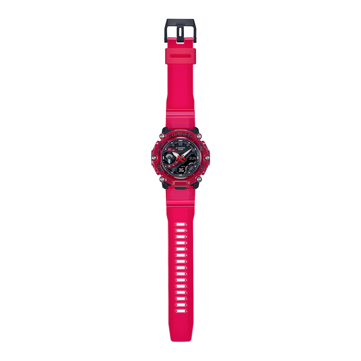 Casio G-Shock GA-2200SKL-4ADR Analog-Digital Men's Watch, Red