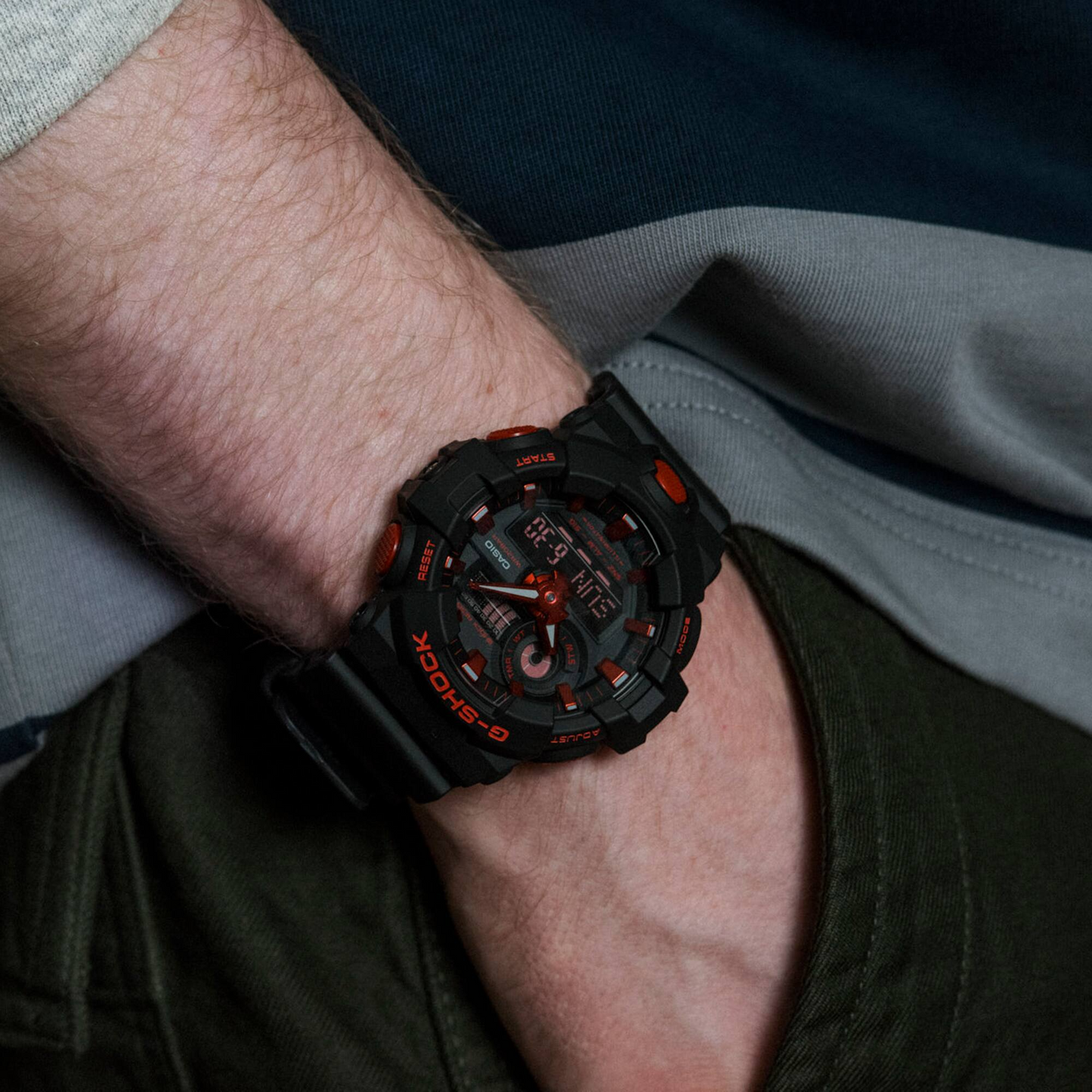 Casio G-Shock GA-700BNR-1ADR Analog Digital Men's Watch