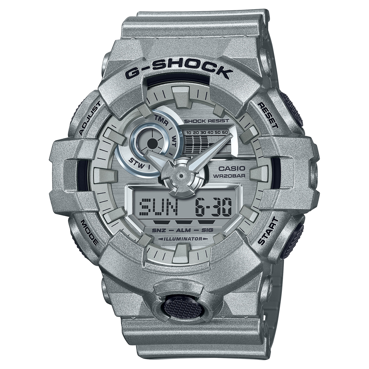 Casio G-Shock GA-700FF-8ADR Analog Digital Men's Watch Silver
