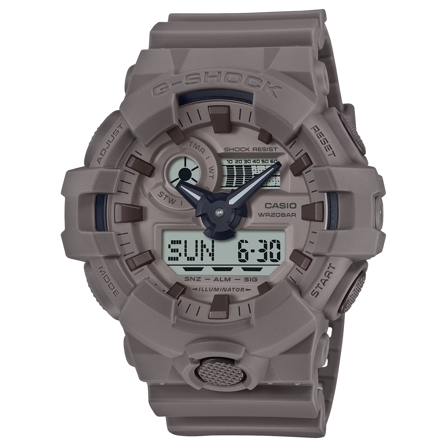 Casio G-Shock GA-700NC-5ADR Analog Digital Men's Watch Brown