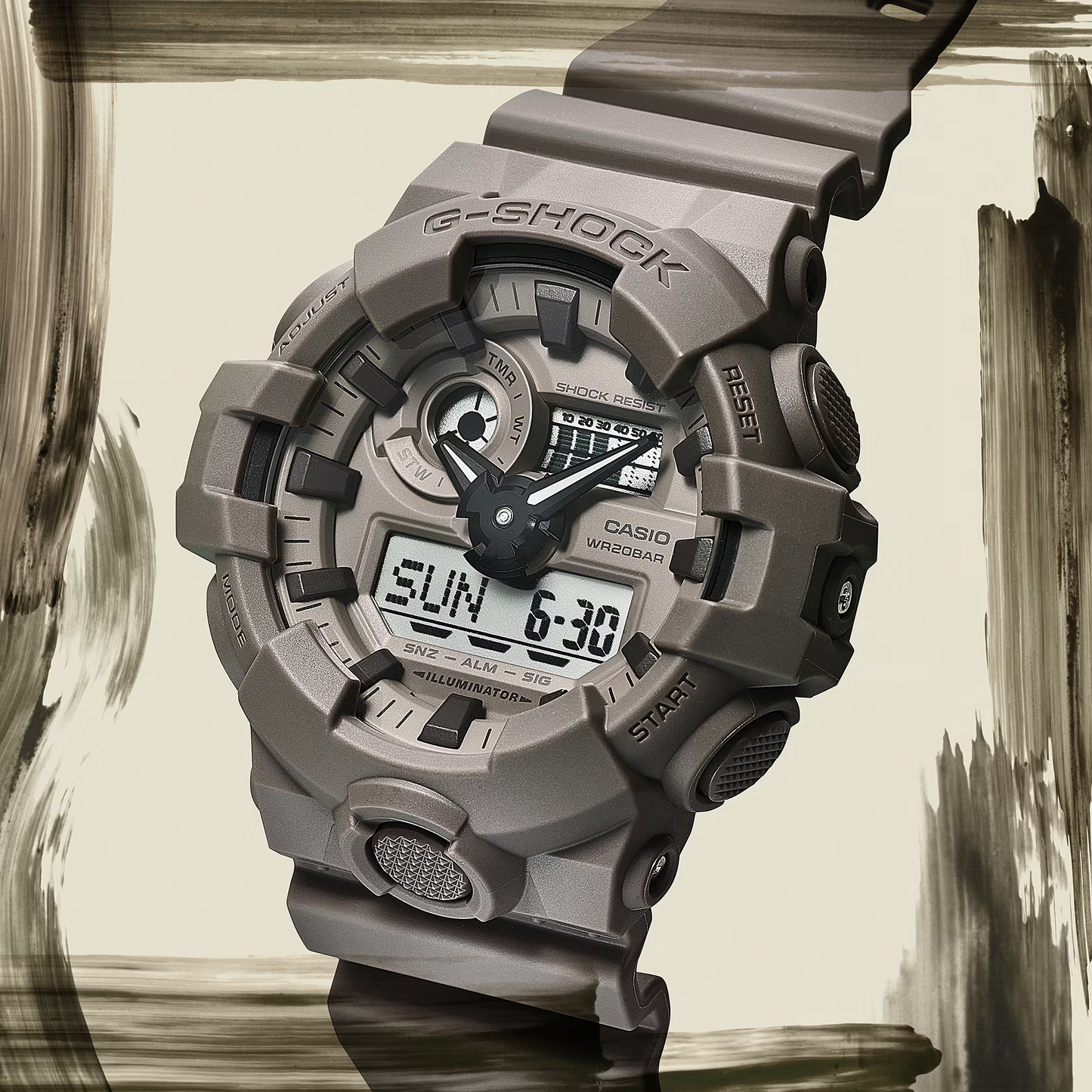 Casio G-Shock GA-700NC-5ADR Analog Digital Men's Watch Brown