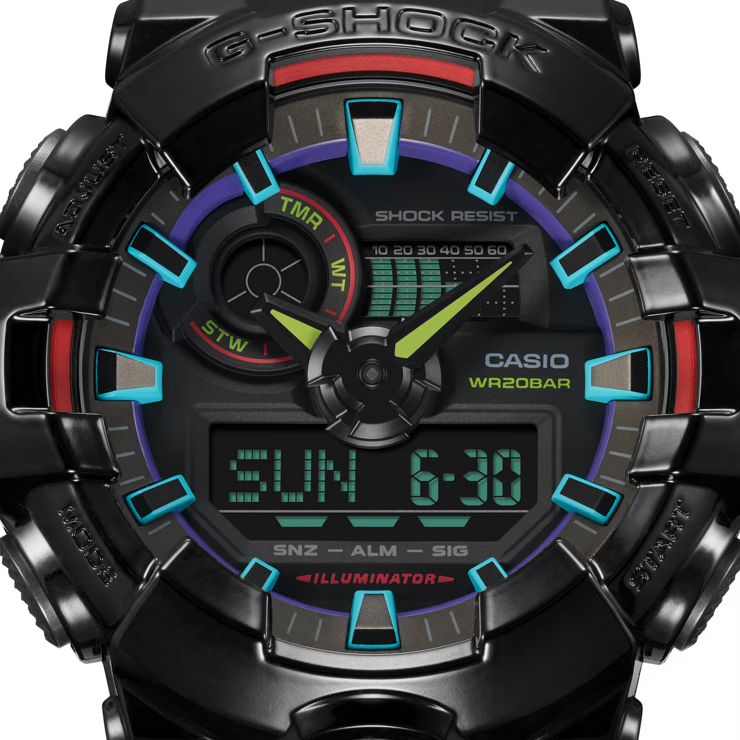 G-SHOCK VIRTUAL RAINBOW RGB MEN CASUAL WATCH GA-700RGB-1ADR