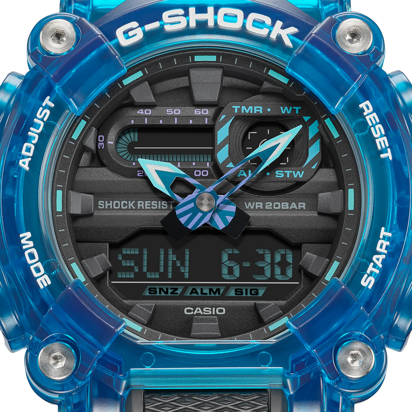 Casio G-Shock GA-900SKL-2ADR Analog-Digital Men's Watch, Blue