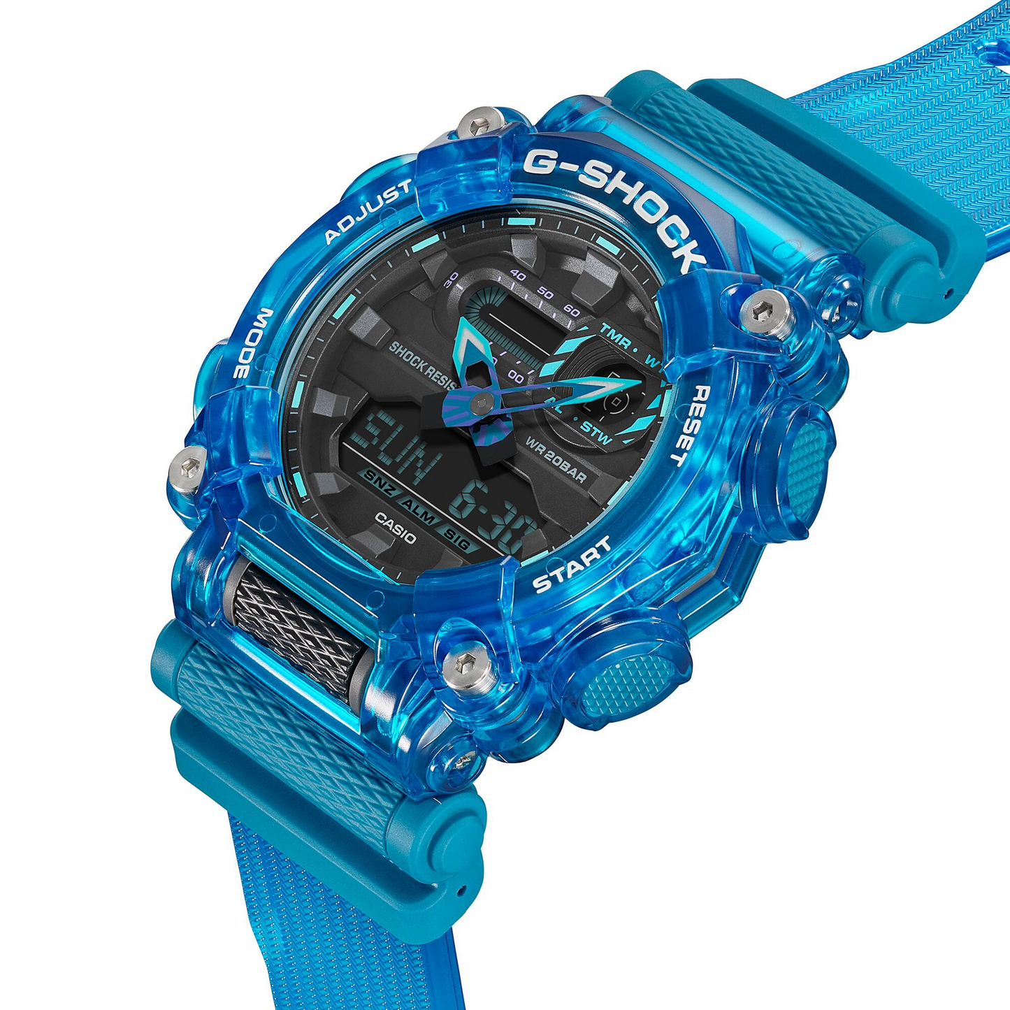 Casio G-Shock GA-900SKL-2ADR Analog-Digital Men's Watch, Blue