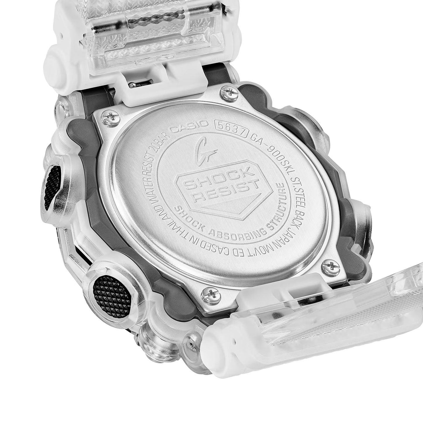 Casio G-Shock GA-900SKL-7ADR Analog-Digital Men's Watch, White