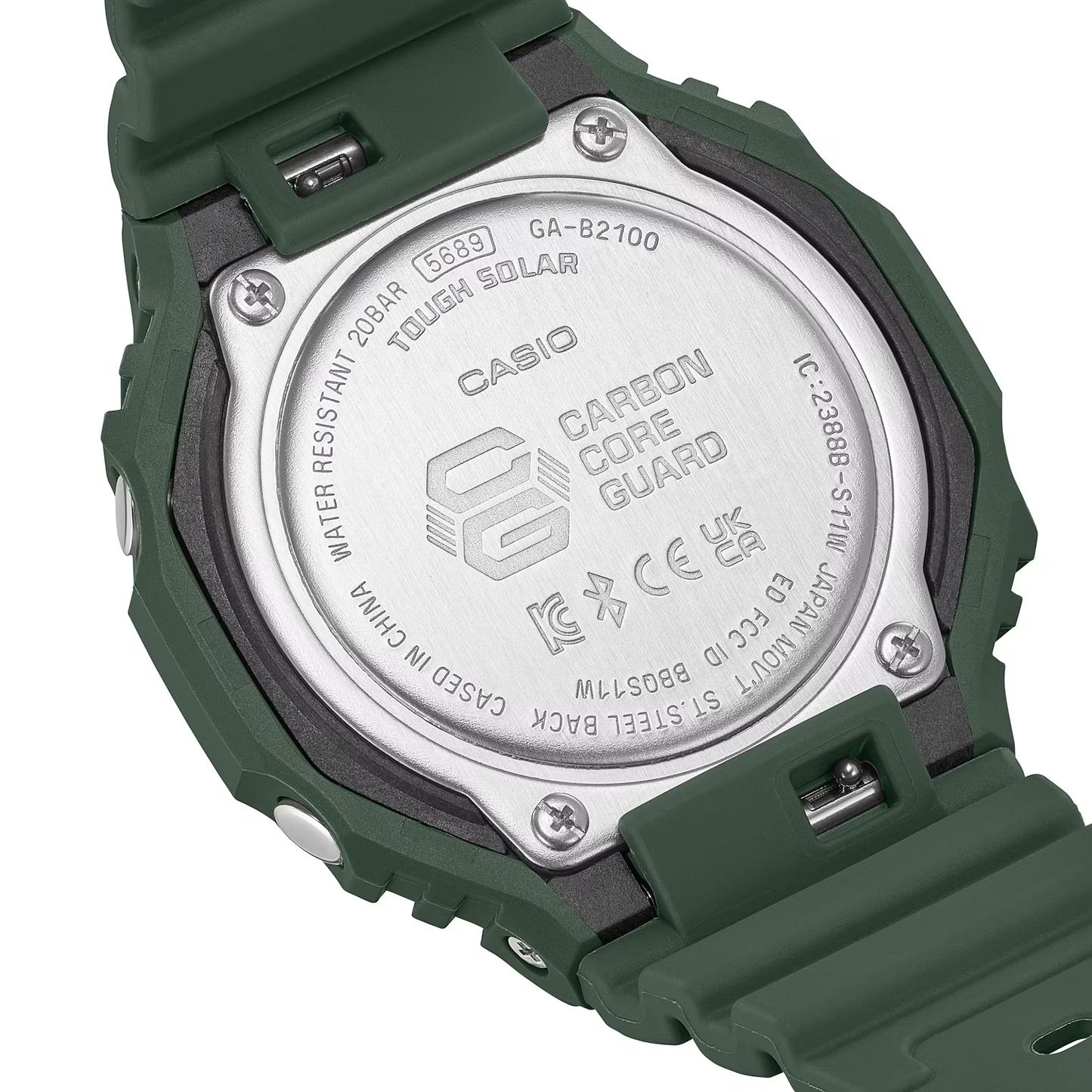 Casio G-Shock GA-B2100-3ADR Analog-Digital Men's Watch, Green