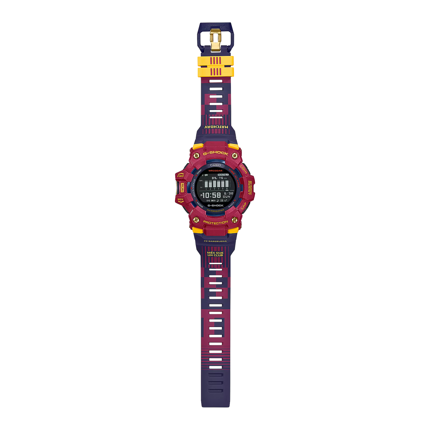 Casio G-Shock GBD-100BAR-4DR Digital Men's Watch, Red