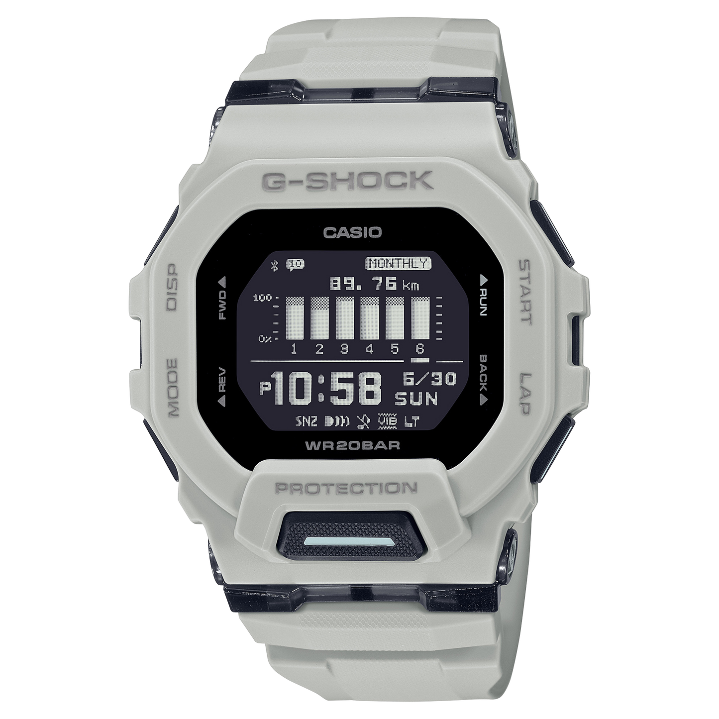 Casio G-Shock GBD-200UU-9DR Digital Men's Watch, White