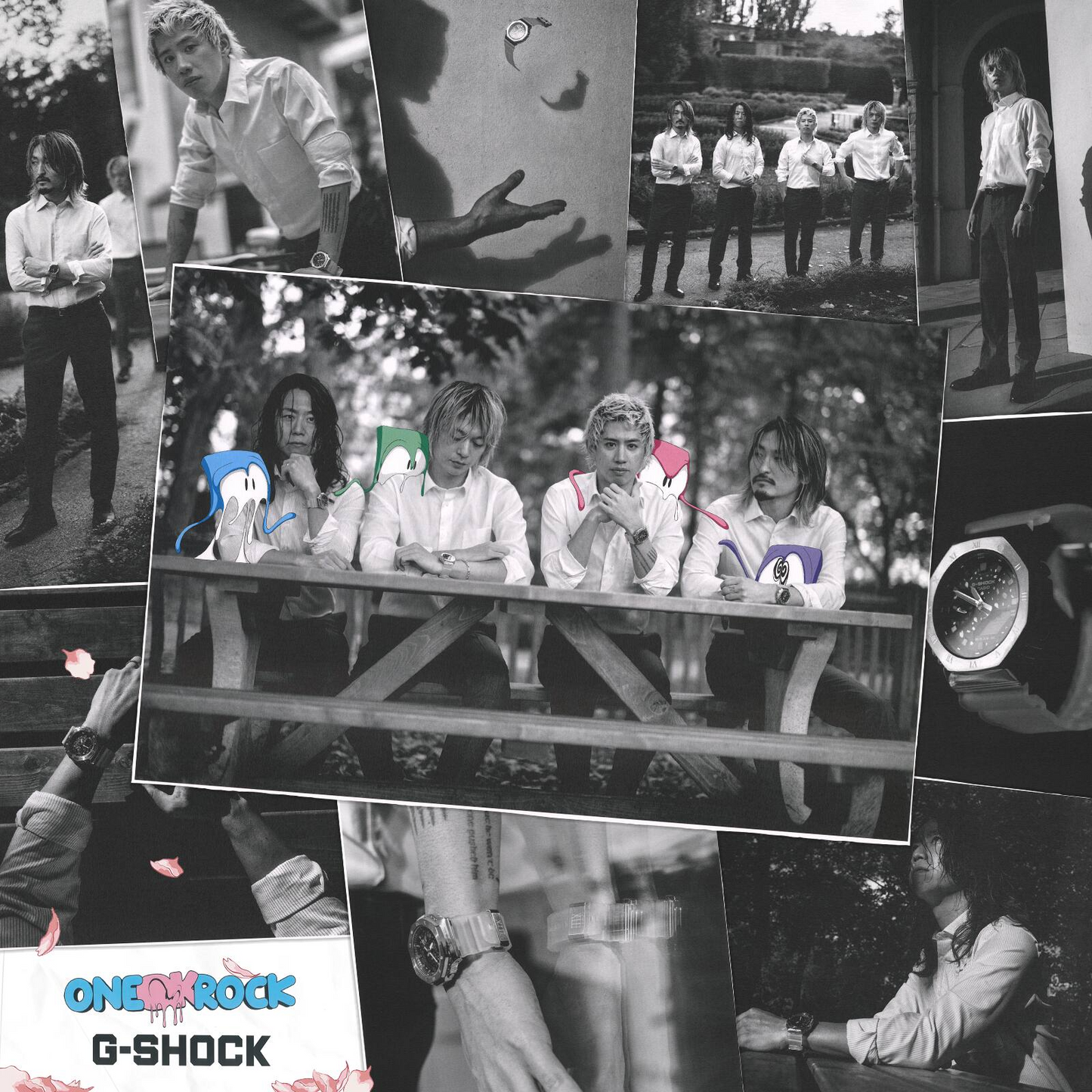 G-SHOCK ONE OK ROCK COLLABORATION MEN WATCH GM-2100TTTR-8ADR