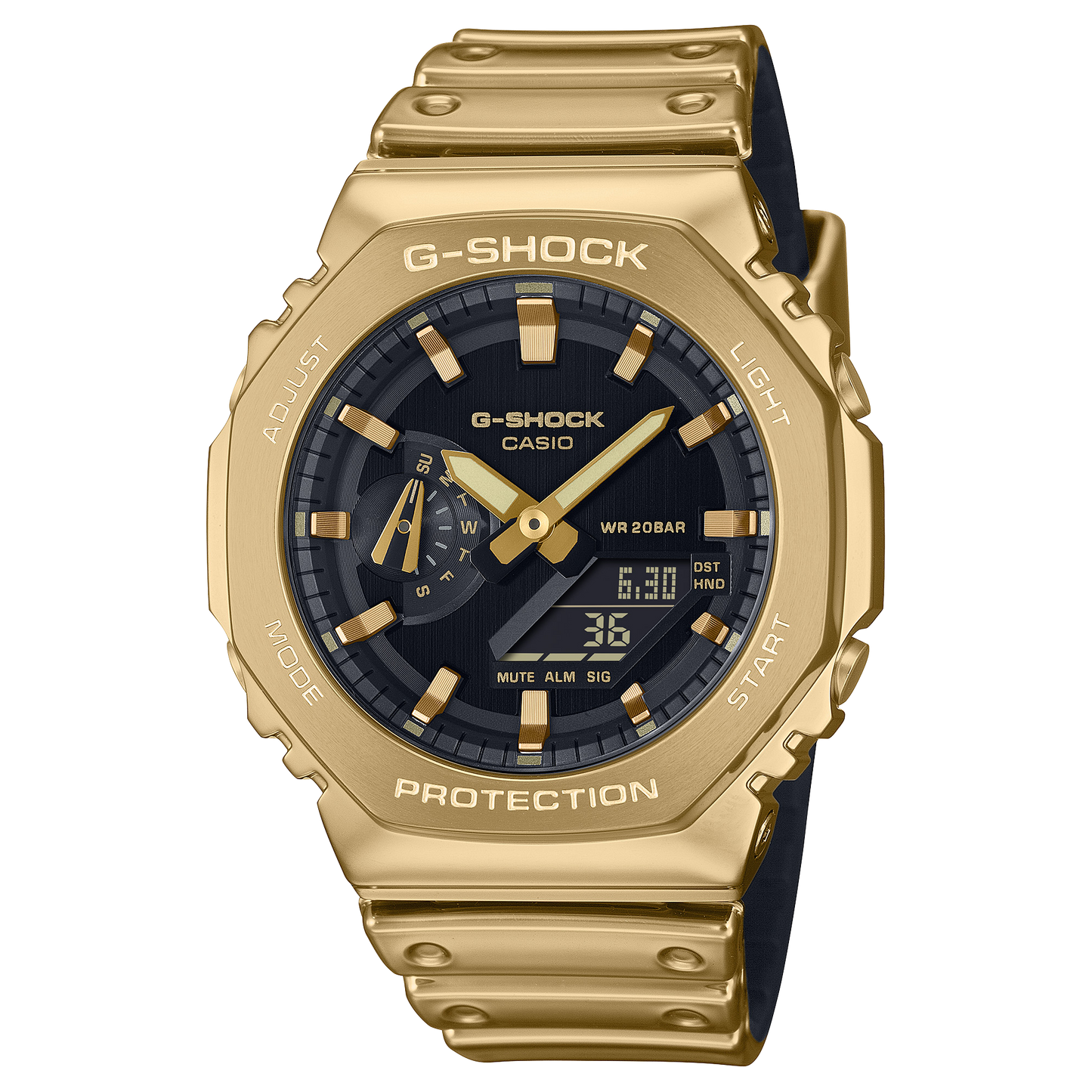 G-STEEL G-SHOCK Fine Metallic Series Gold Watch GM-2100YMG-9ADR