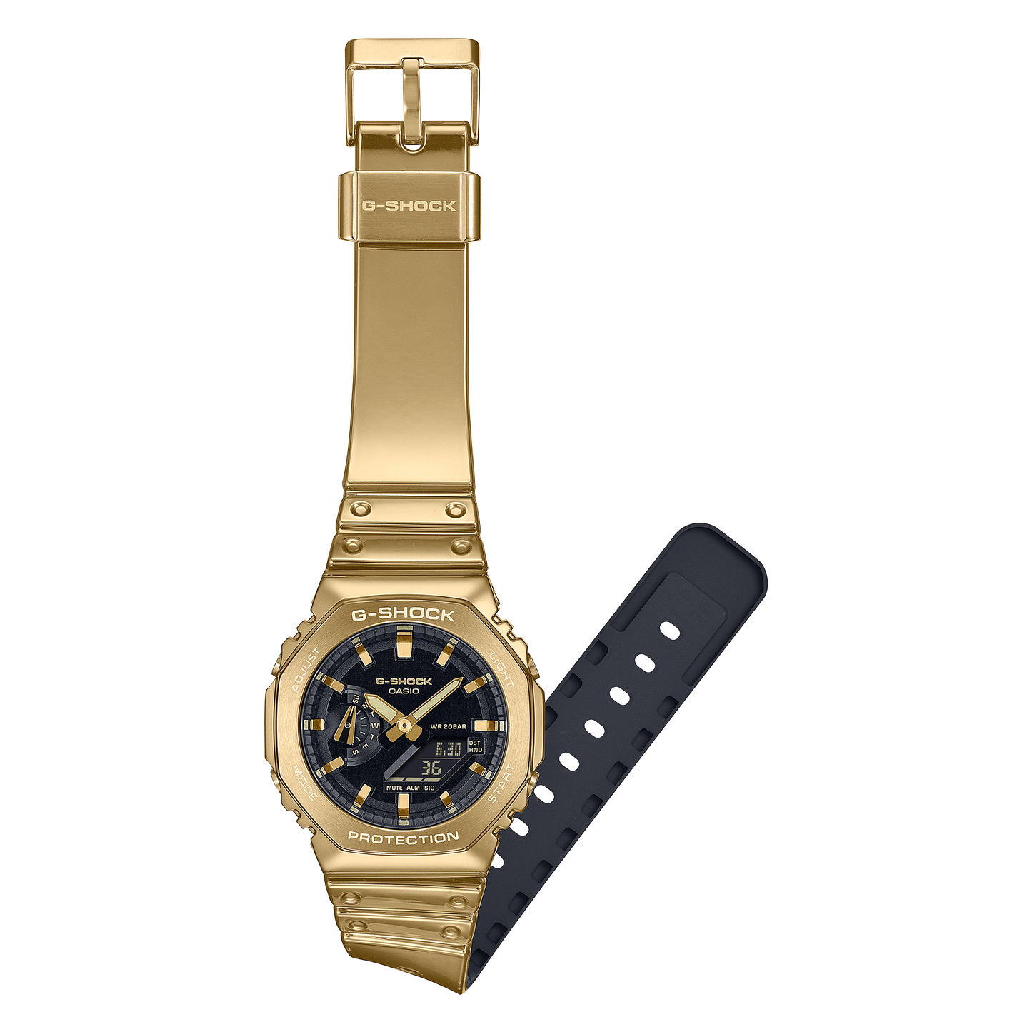 G-STEEL G-SHOCK Fine Metallic Series Gold Watch GM-2100YMG-9ADR