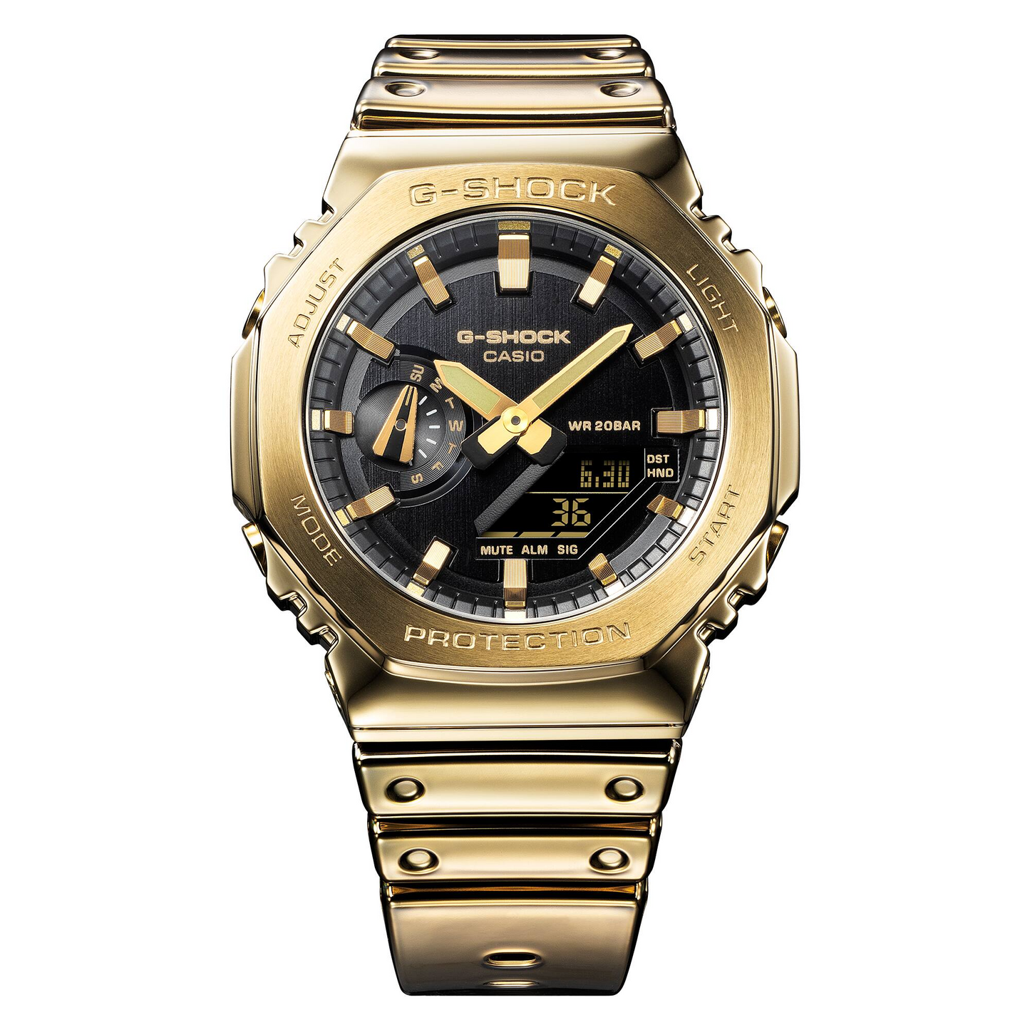G-STEEL G-SHOCK Fine Metallic Series Gold Watch GM-2100YMG-9ADR