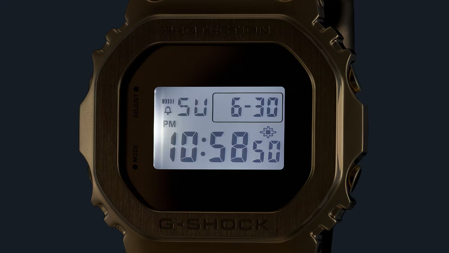 G-STEEL G-SHOCK Fine Metallic Series Gold Watch GM-5600YMG-9DR