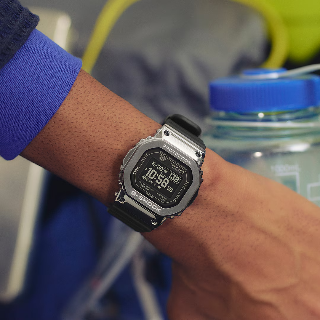 G-SHOCK Solar Powered Step Tracking Heart Rate Monitor Sporty Watch GM-H5600-1DR
