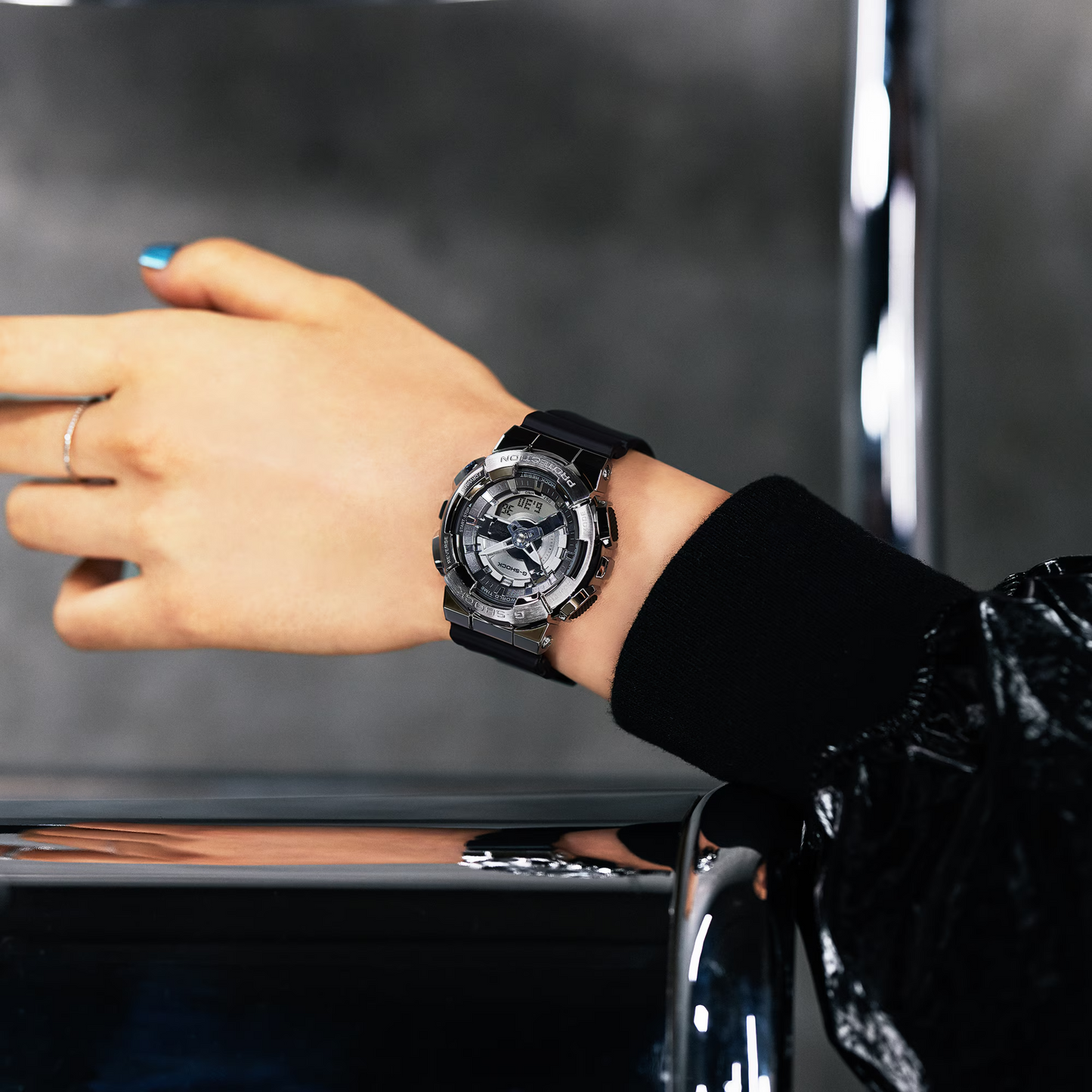 Casio G-Shock GM-S110-1ADR Analog Digital Women's Watch