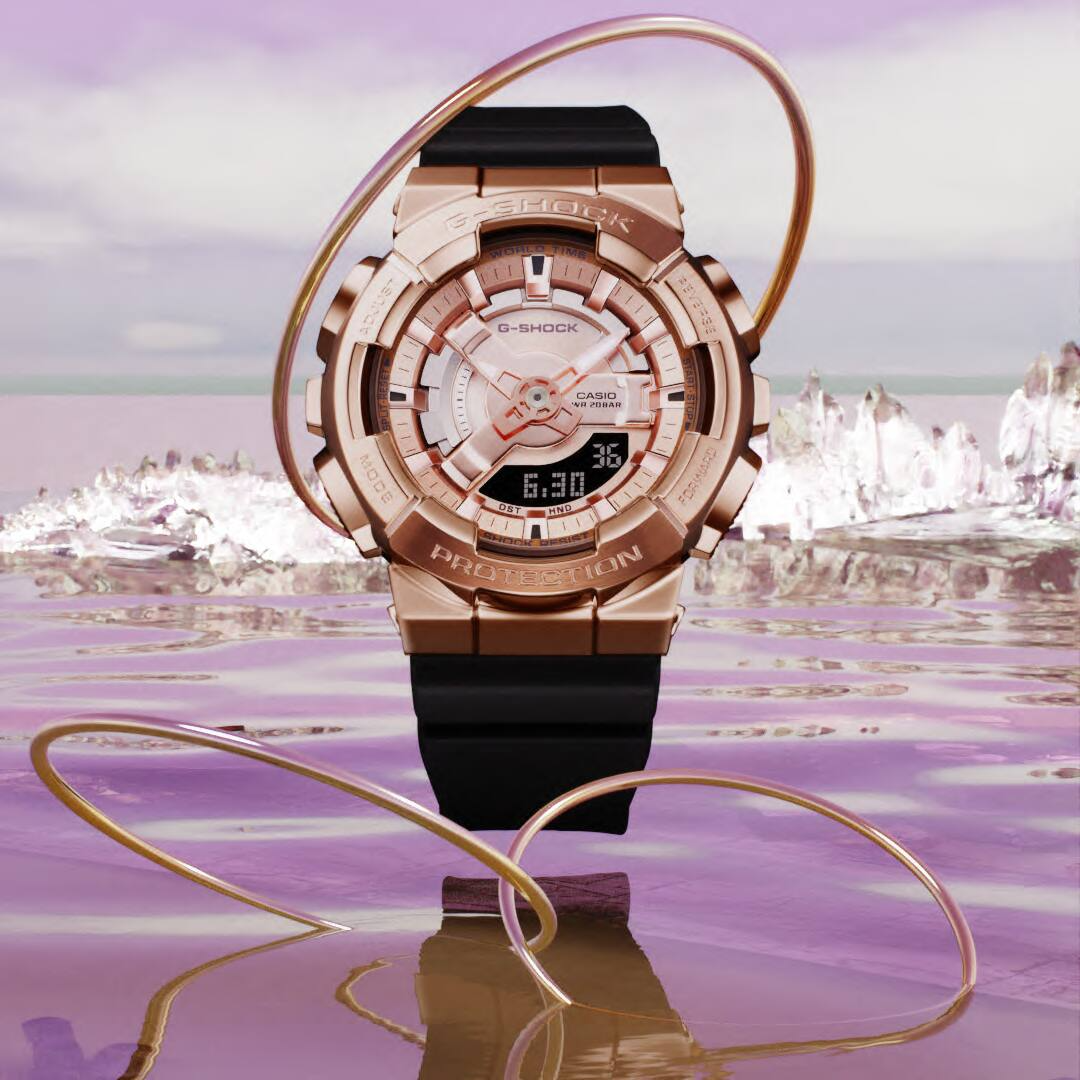Casio G-Shock GM-S110PG-1ADR Analog Digital Women's Watch