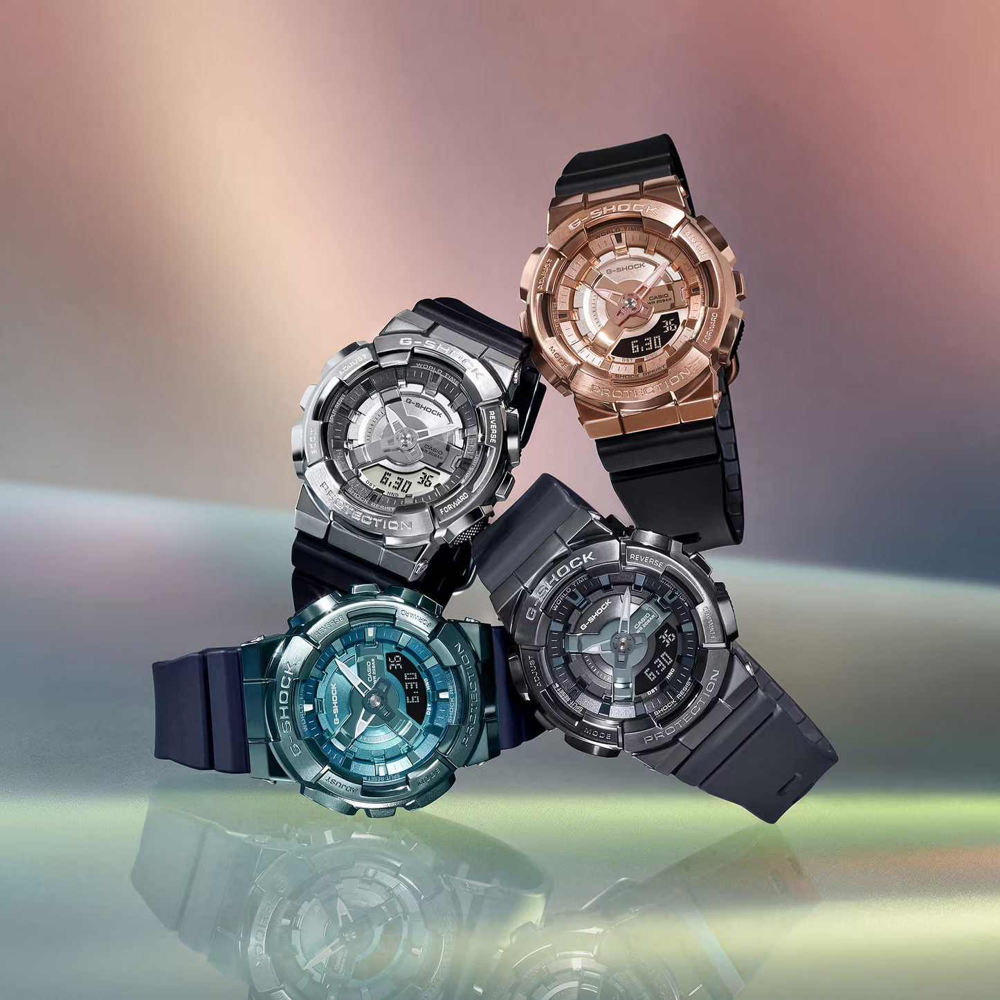 Casio G-Shock GM-S110-1ADR Analog Digital Women's Watch