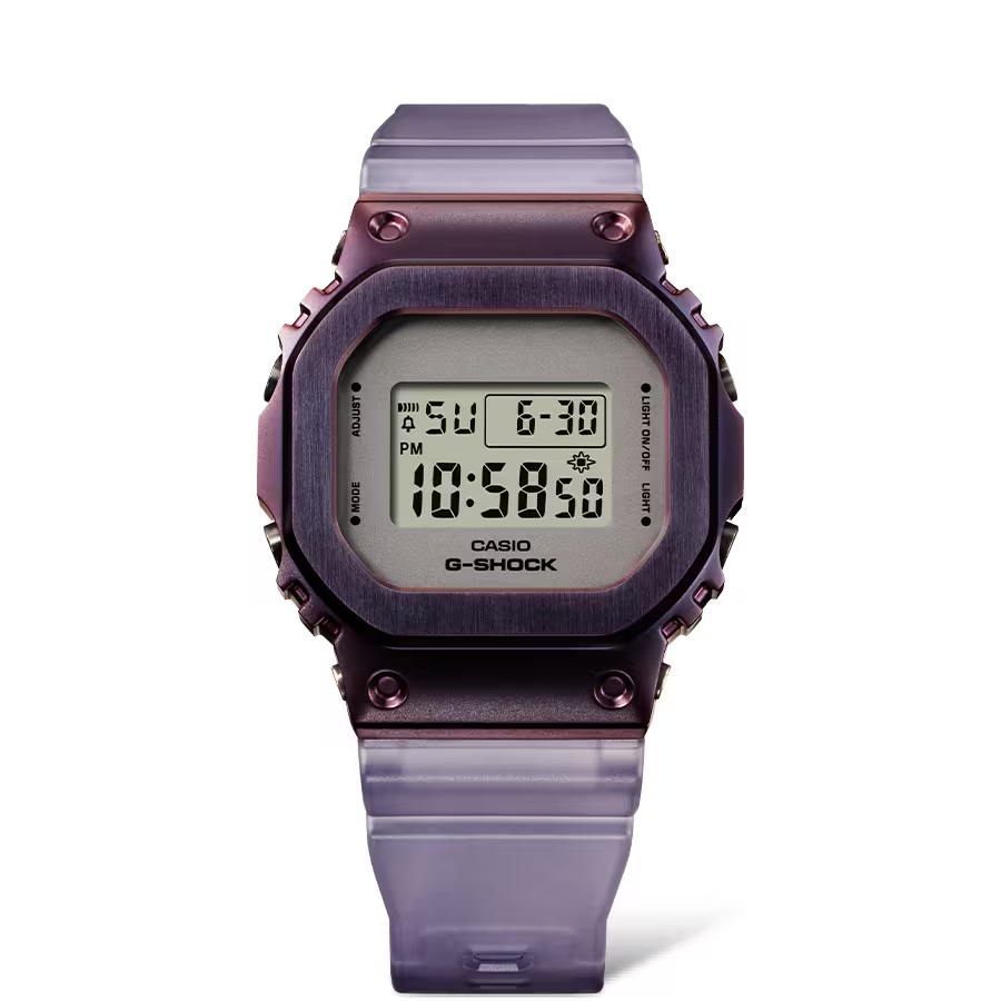 Casio G-Shock GM-S5600MF-6DR Digital Ladies Watch, Purple