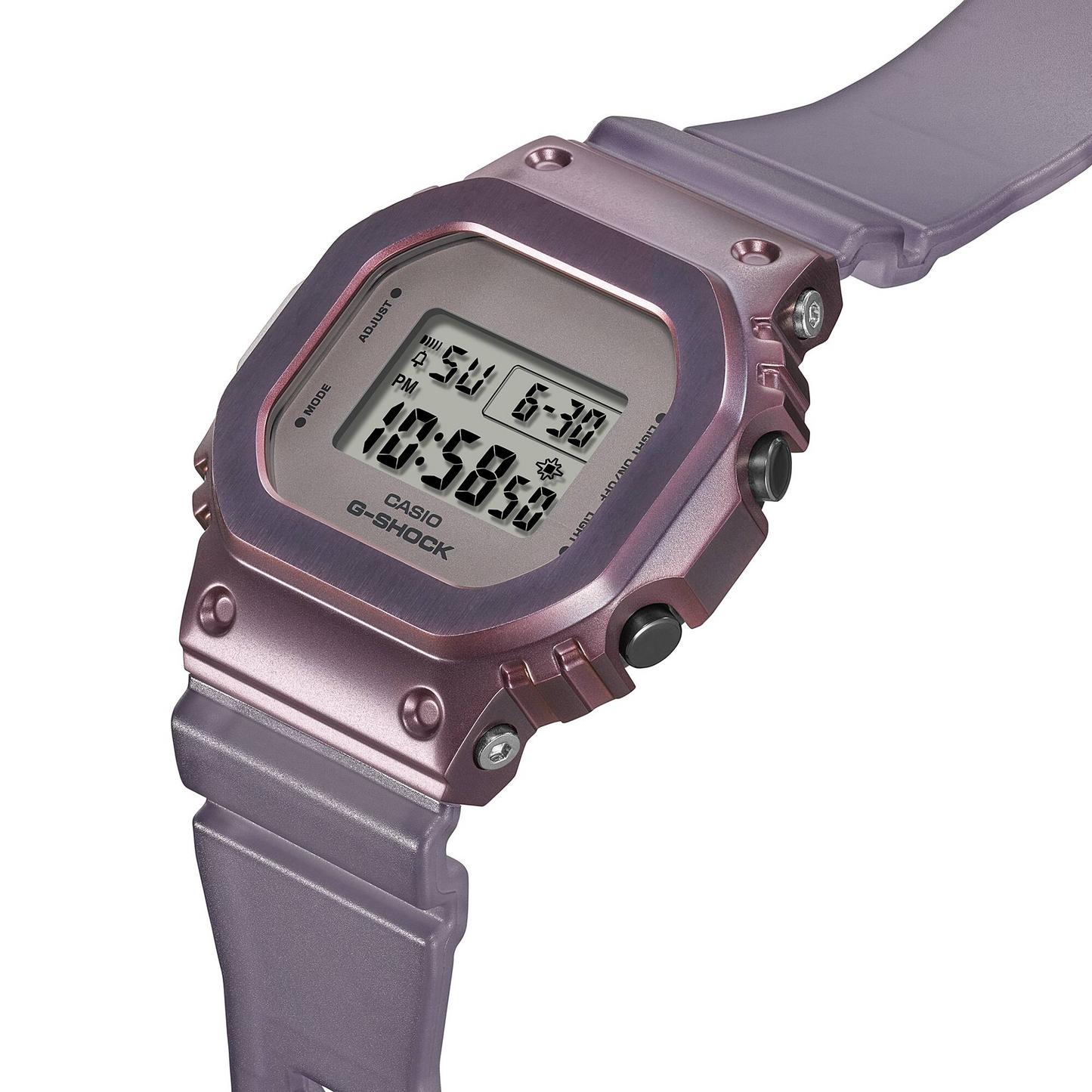 Casio G-Shock GM-S5600MF-6DR Digital Ladies Watch, Purple