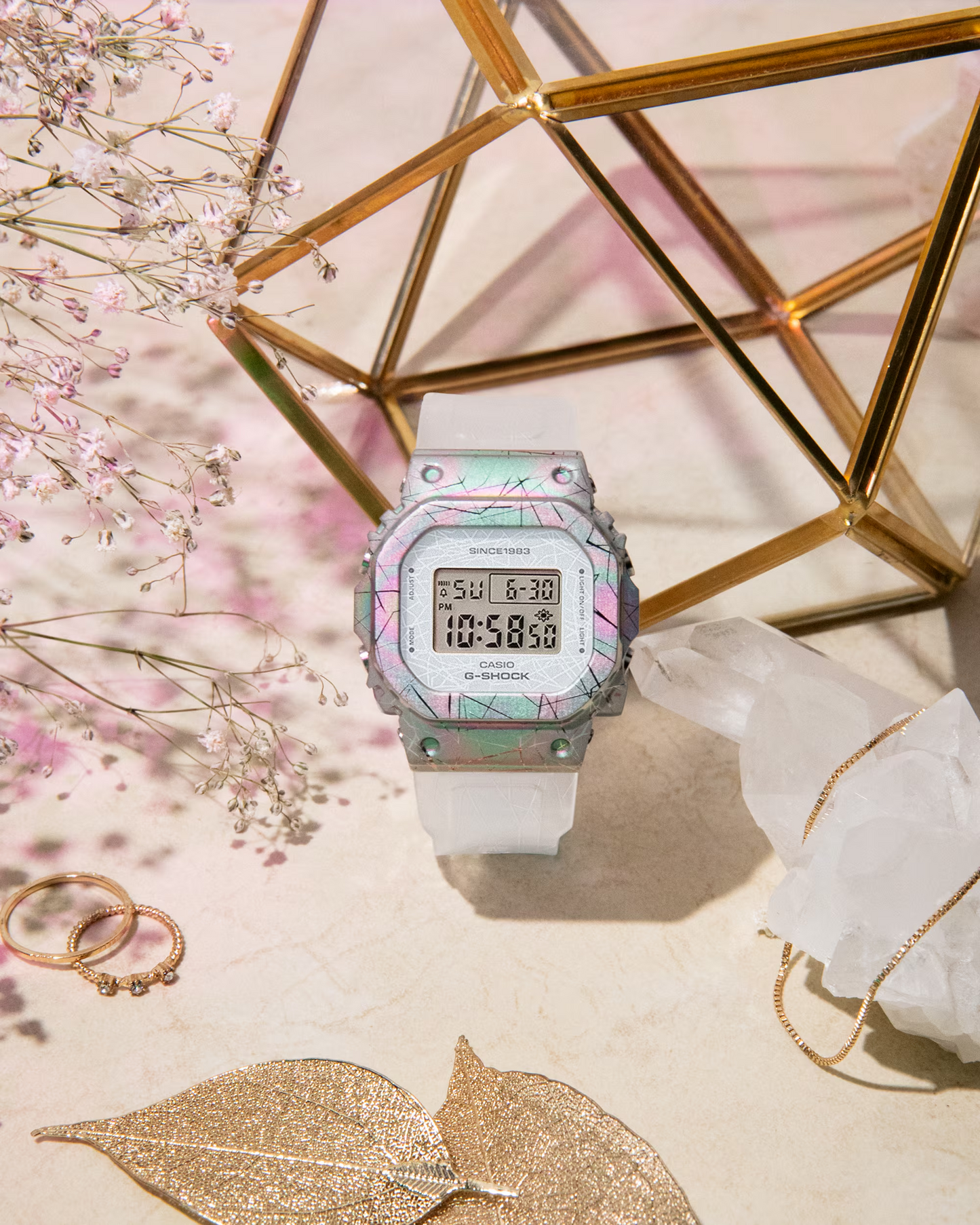 G-SHOCK WOMEN ADVENTURER’S GEM LIMITED-EDITION DIGITAL WATCH GM-S5640GEM-7DR