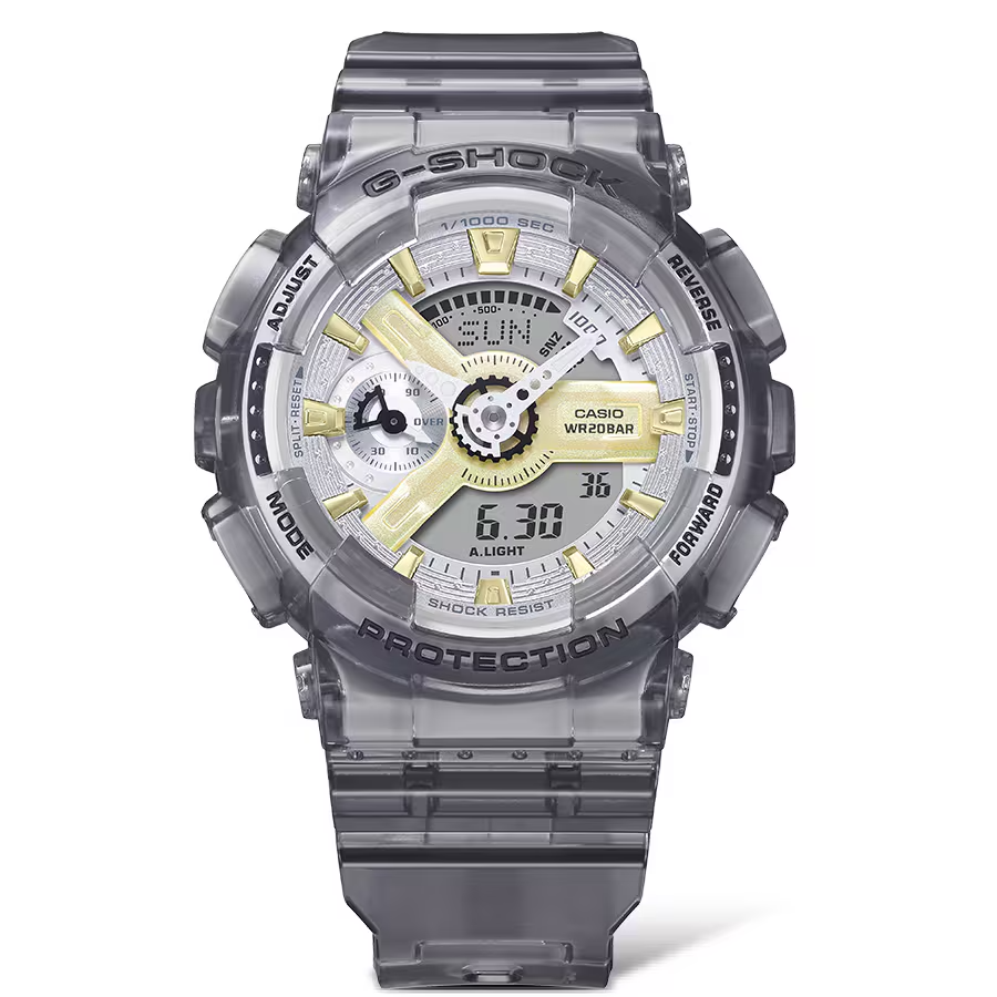 Casio G-Shock GMA-S110GS-8ADR Analog Digital Ladies Watch, Grey