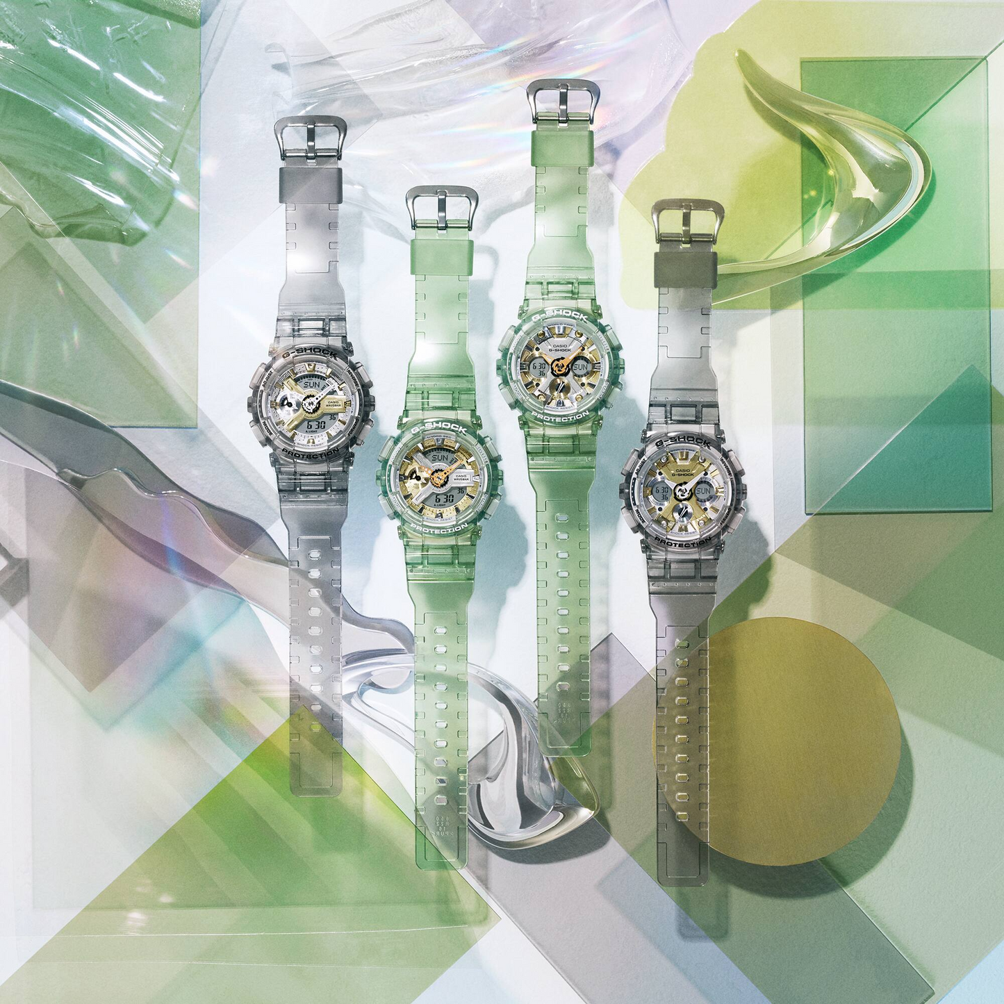 Casio G-Shock GMA-S110GS-8ADR Analog Digital Ladies Watch, Grey
