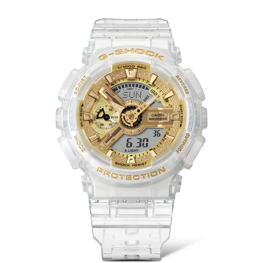 Casio G-Shock GMA-S110SG-7ADR Analog Digital Women's Watch White Translucent