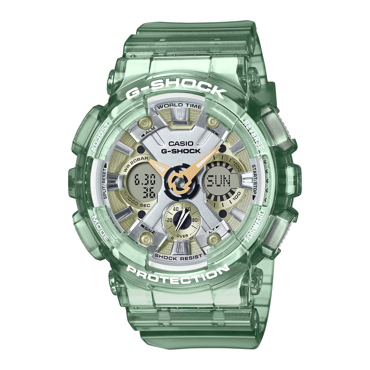 Casio G-Shock GMA-S120GS-3ADR Analog Digital Ladies Watch, Green