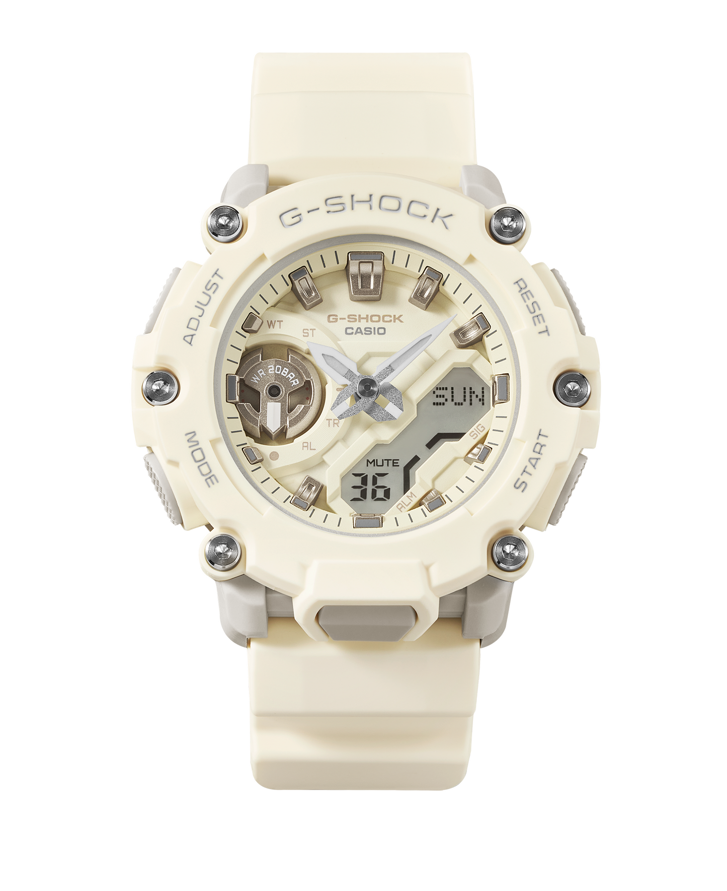 Casio G-Shock GMA-S2200-7ADR Analog-Digital Ladies Watch, White