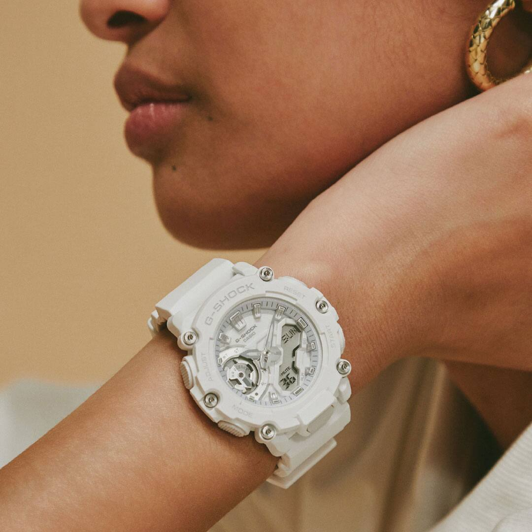 Casio G-Shock GMA-S2200M-7ADR Analog-Digital Ladies Watch, White