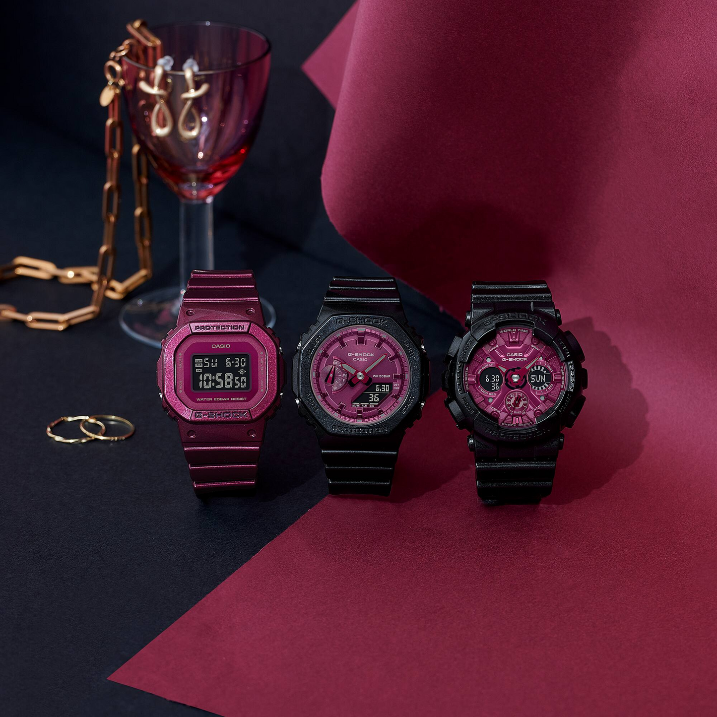 G-SHOCK CASUAL WOMEN'S WATCH GMA-S120RB-1ADR