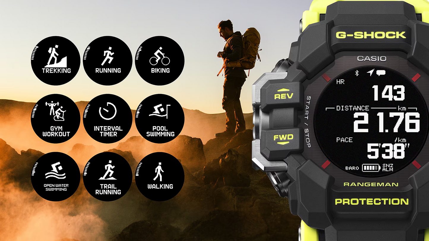 G-SHOCK MASTER OF G RANGE MAN WATCH GPR-H1000RY-1A9DR